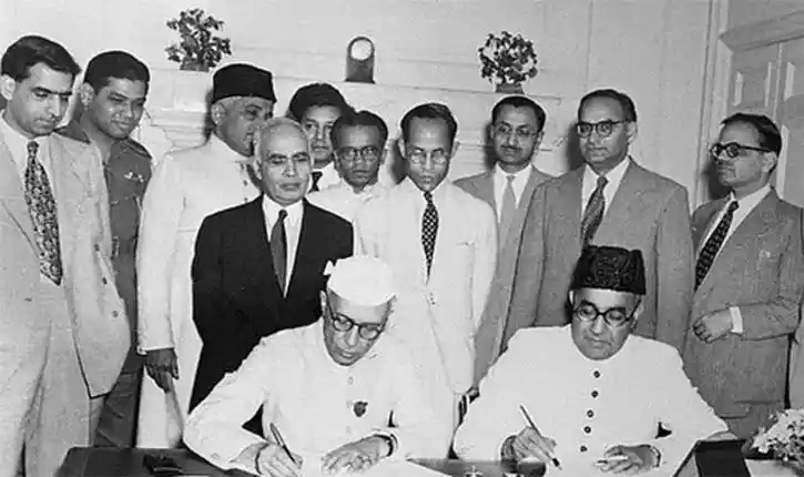 Prominent members of the first interim Government formed on September 2, 1946 led by Jawaharlal Nehru; Image Source: Ummid.com 