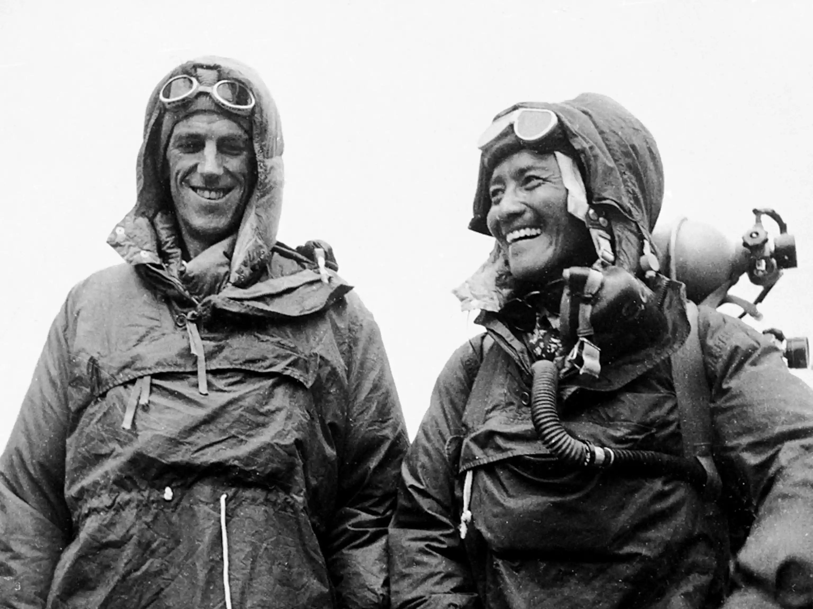 Edmund Hillary and Tenzing Norgay: The smile that says it all; Source: National Geographic