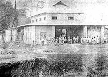 The first ever Assamese film studio at the Bholaguri Tea Estate (source: wikipedia)