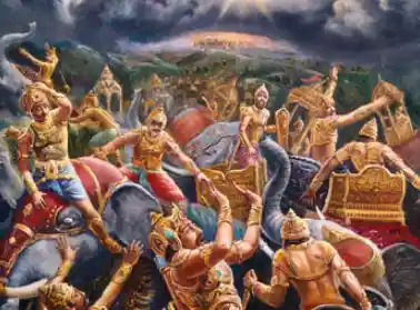 Asuras and Devas in constant struggle. Image Source: Wikimedia Commons