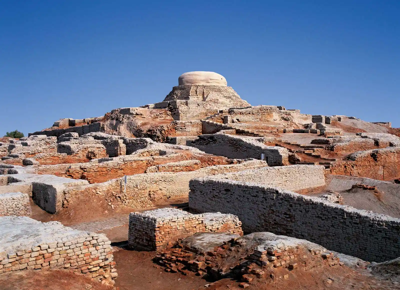 Mohenjo-Daro archaeological site; Image Source: Britannica 