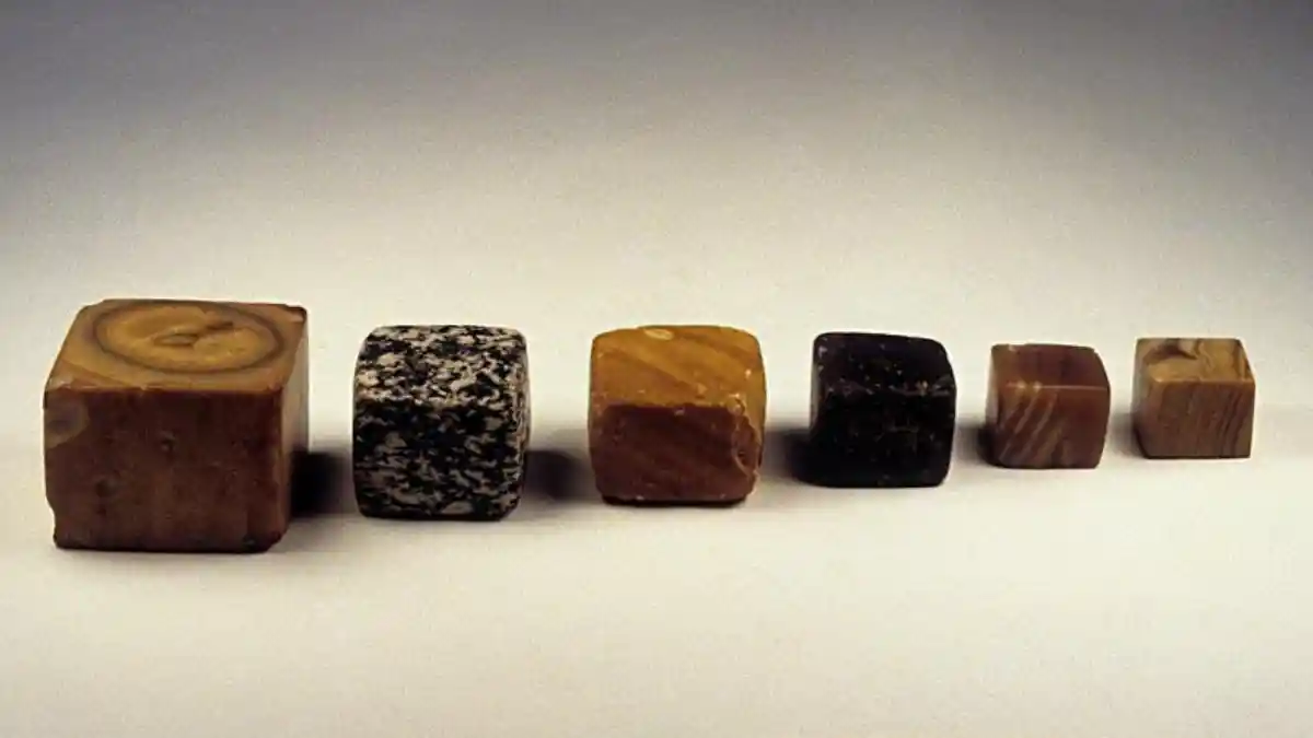 Caption: Chert weights in different denominations, each have a specific weight. Source: Harappa.com