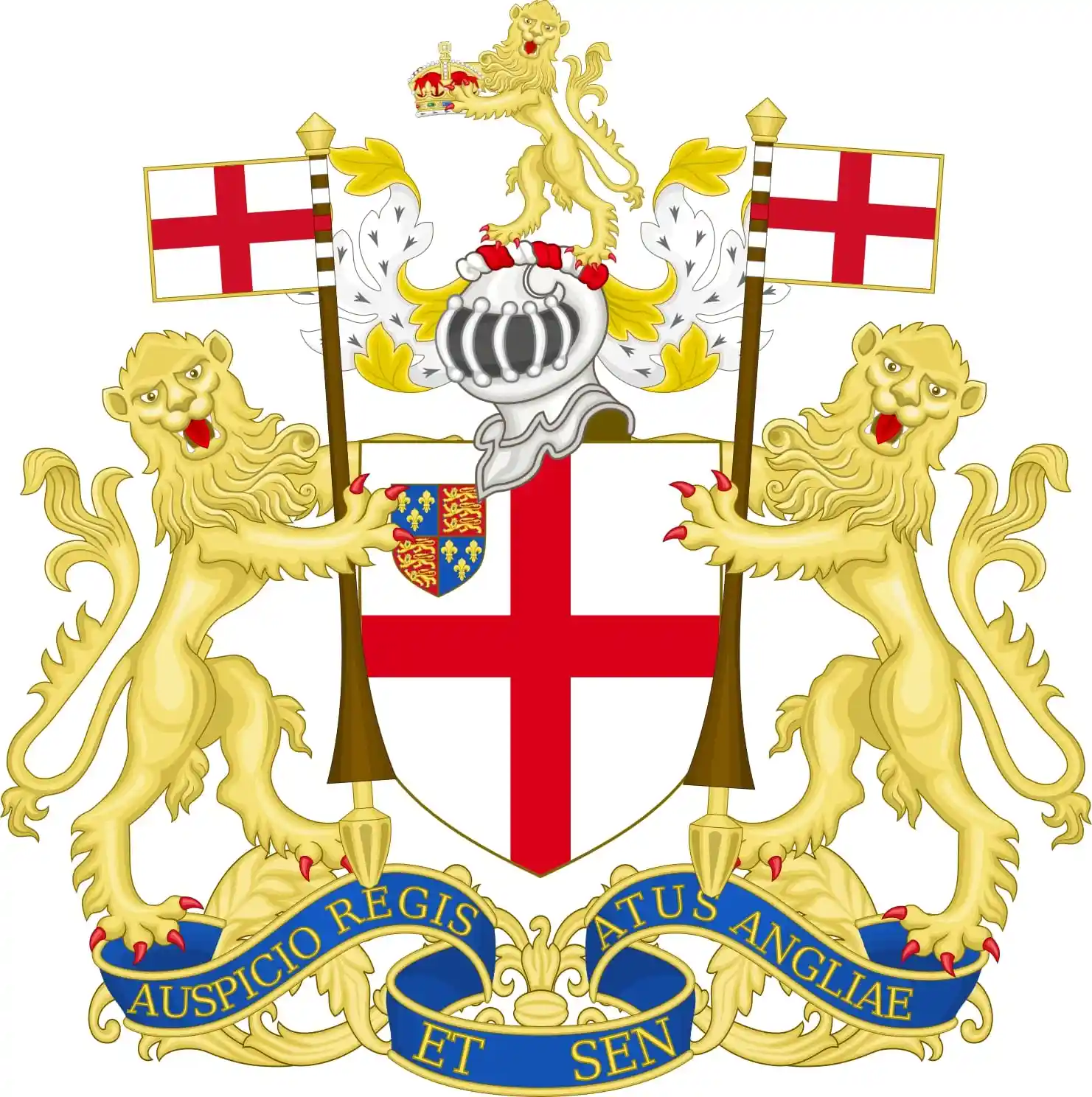 Coat of Arms of the English East India Company (1600-1709); Image Source: Wikimedia Commons