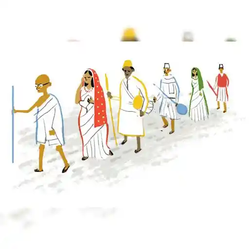 When Google Doodle honored Gandhi’s Salt March; Image Source: News 18