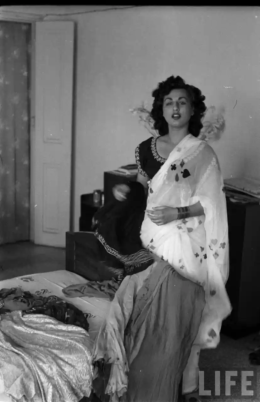 One of Begum Para's photos from the Life Magazine Photoshoot. Image source: Wikipedia 