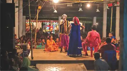 Jatra Being Performed By Women. Jatra Is A Form Of Folk-Theater. Source: Feminism In India