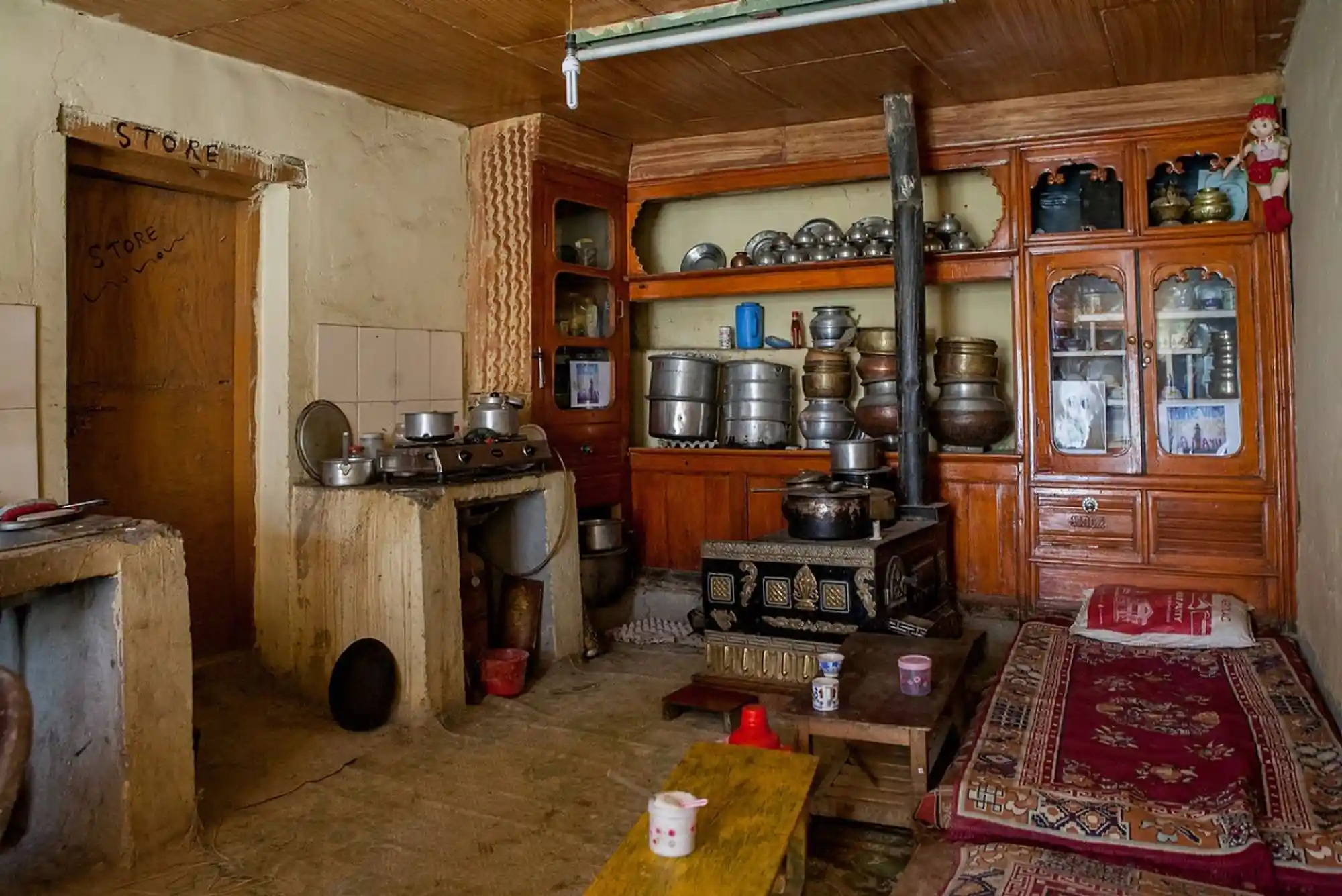A kitchen in Lamayuru; Image Source: Sandeepachetan’s Travel Blog