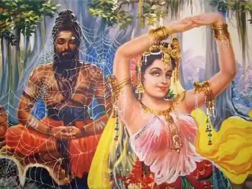Menaka and Vishwamitra; Image Source: navbharattimes
