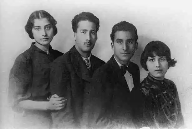 Noor Inayat Khan with her siblings. Image source: getsurrey.co.uk