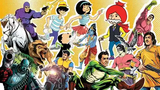 Popular Characters of Indian Comics. Source: theculturetrip
