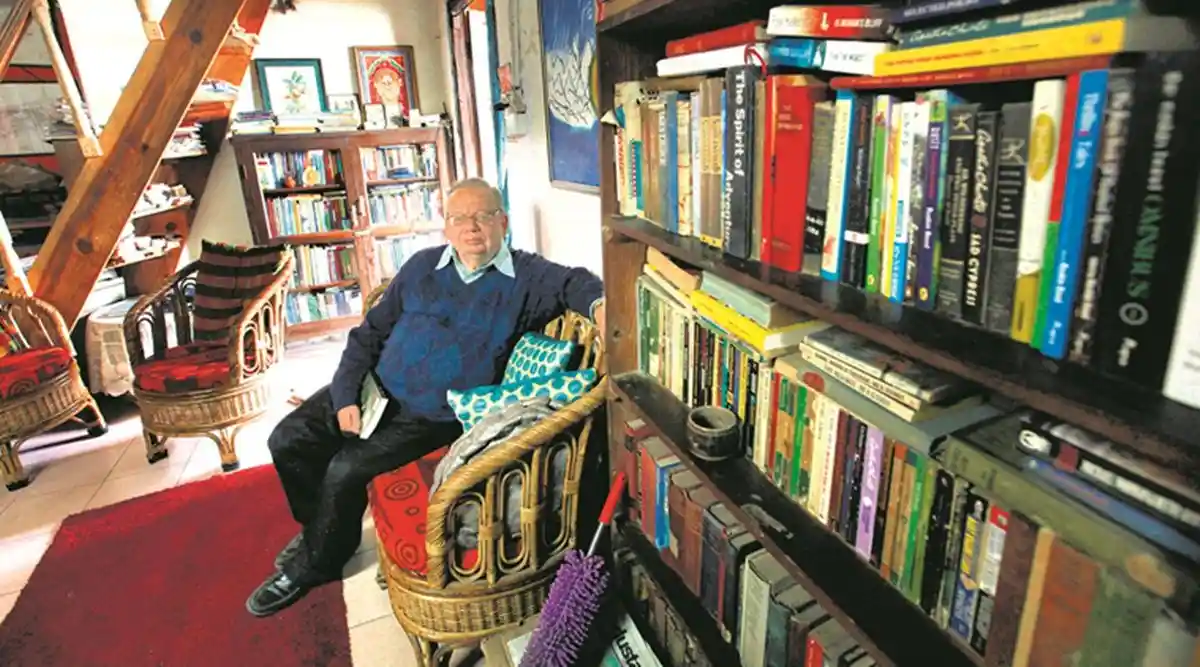 Ruskin in his abode; Image Source: The Indian Express