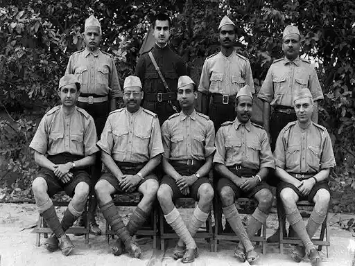 Seva Dal volunteers with Nehru; Image Source: Wikipedia