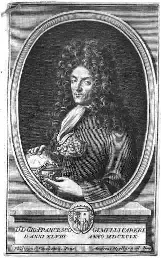 (Sir Gemelli Careri's Portrait, Source: Wikipedia)