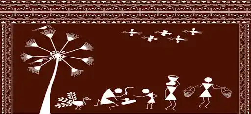 The brown beauty of Warli painting; Source:istock
