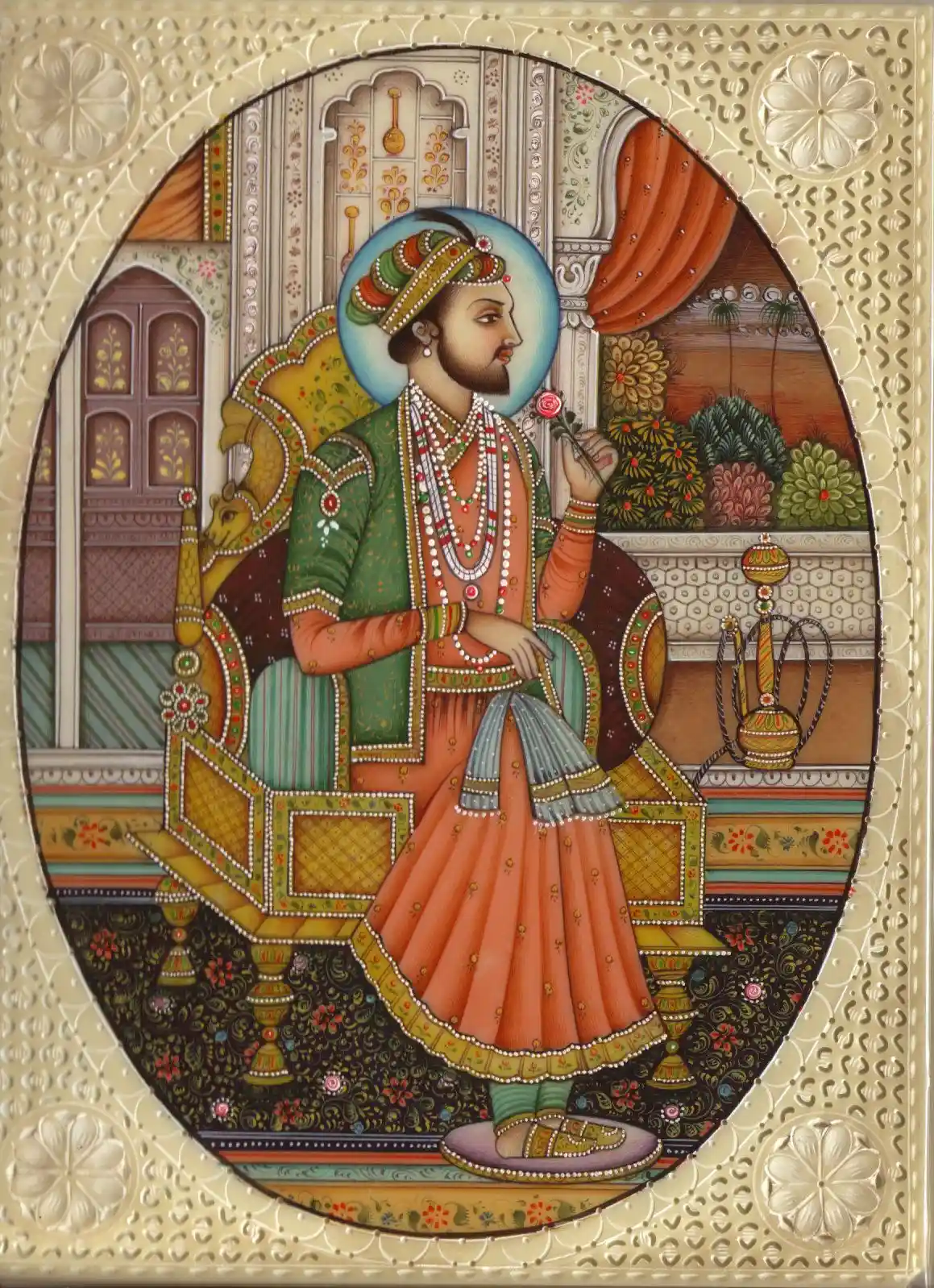 An illustration of Shahjahan, the founder of Shahjahanabad. Source: Pinterest 
