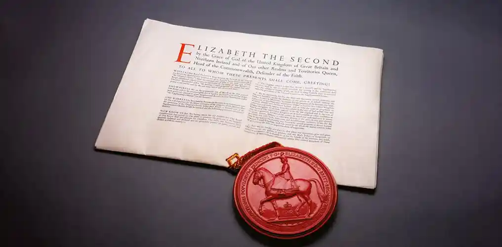A royal charter; Image source: Institute of Directors