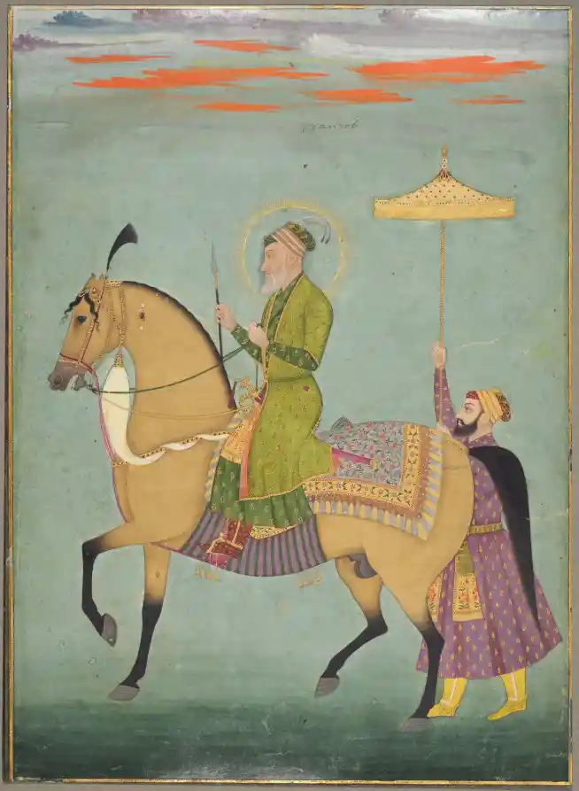 Portrait of Aurangzeb, source: WikiMedia Commons and The Cleveland Museum of Art