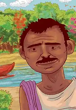 Jadav Payeng as illustrated in the biographical children's book Jadav and the Tree-Place by Vinayak Varma (image source: Wikipedia)