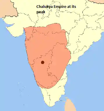 Region covered by the Chalukyas; Image Source: Byjus