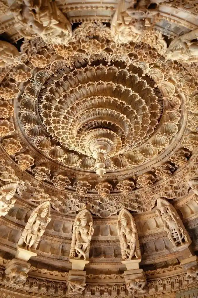 The Ranga Mandapa of Luna Vasahi temple; Image Source: Quora