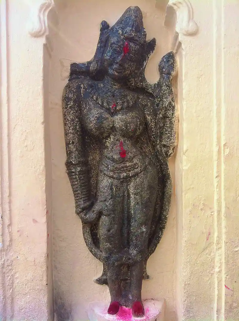 4th-5th century stone sculpture at Kamakhya Devi Temple in Guwahati, Assam built in honor of Shakti. Image Credits: Wikimedia Commons