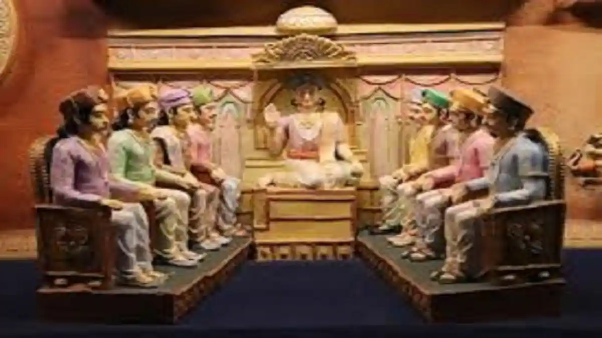 The eight scholars in the court of Krishnadeva Raya; Image Source: Wikipedia
