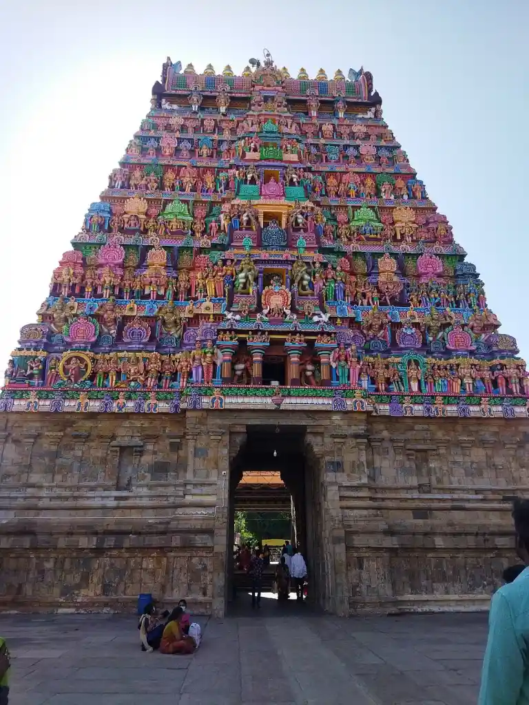 Main Entrance to the Vaitheeswaran Temple.                 Source: Culture and Heritage .org
