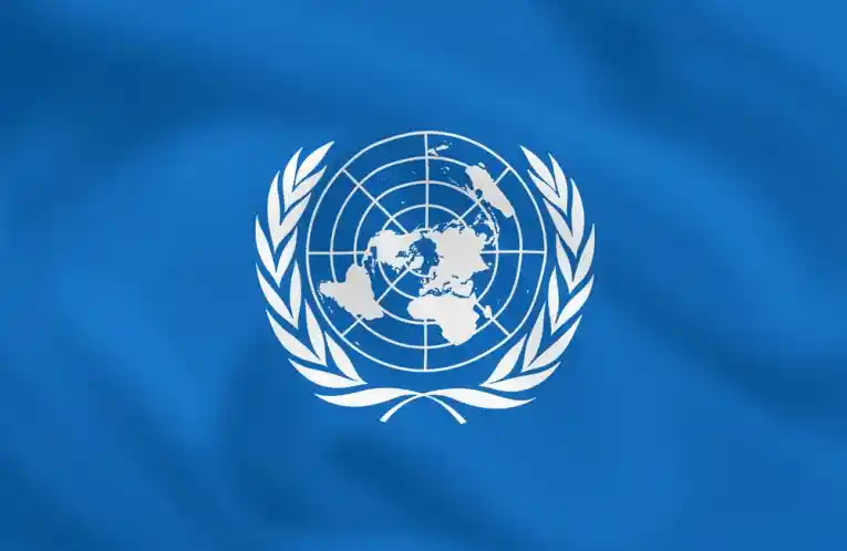 Image caption: The United Nations Flag Image source: Palestine Return Centre