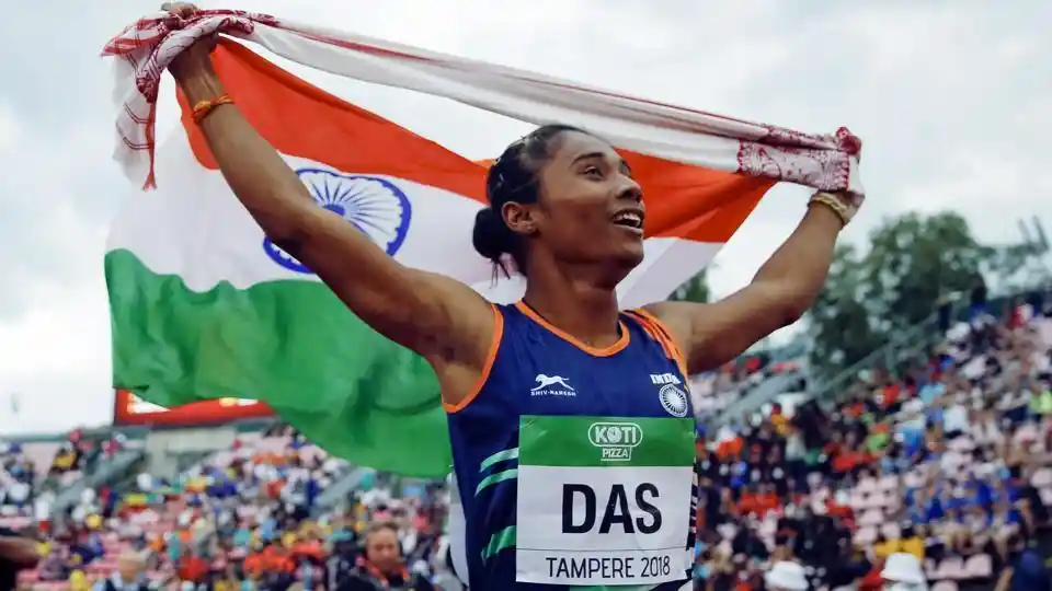 Hima Das creates history in IAAF World U20 Championships - Watch video -  Hindustan Times