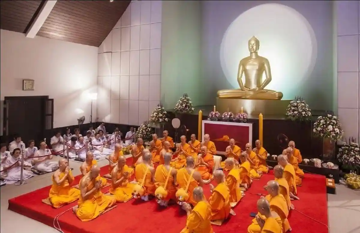 Buddhist devotees meditate all day on Buddha Purnima to honour the Enlightened one. Image Source: DMC 