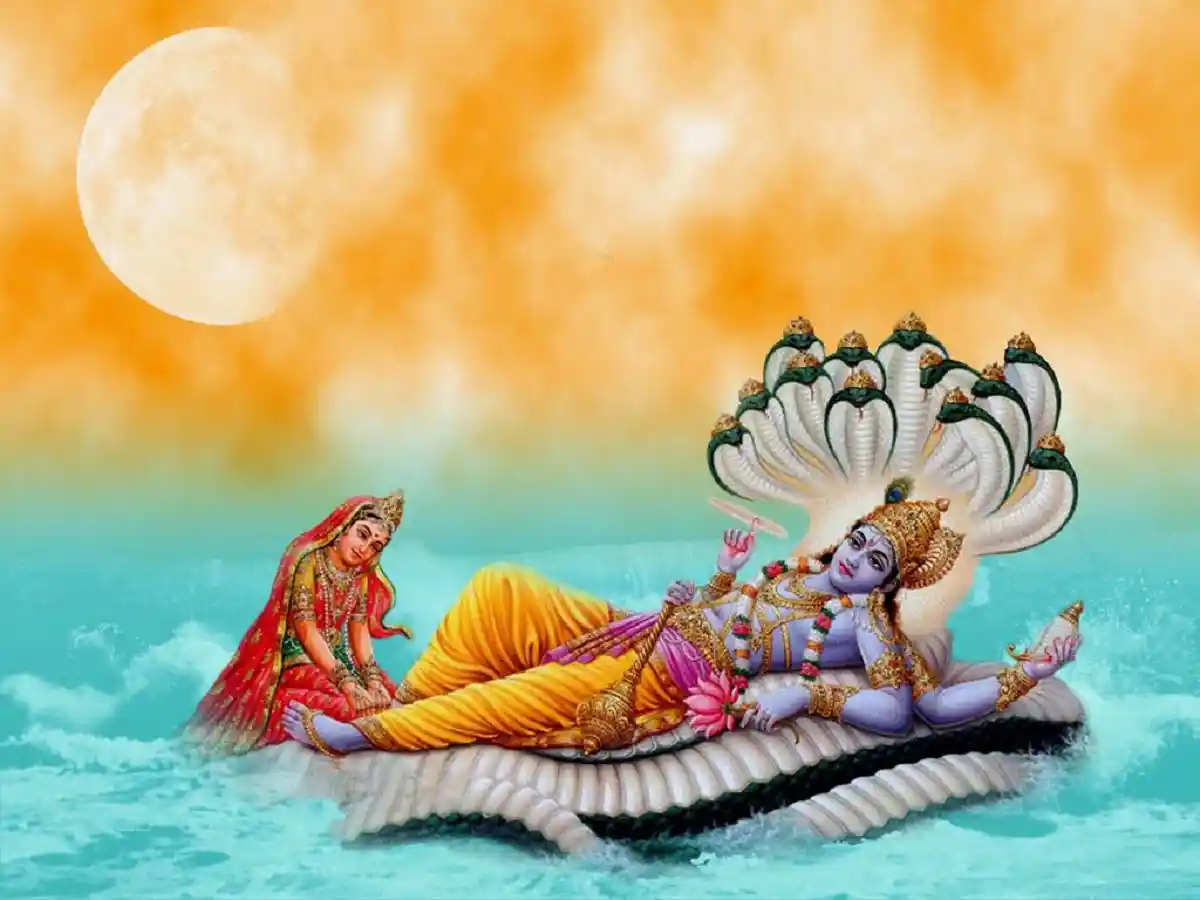 Lord Vishnu resting on Shesha Naga, Image source-News Track Life, NewsTrack